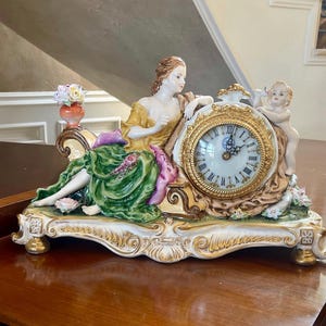 Dresden Porcelain Clock - Etsy