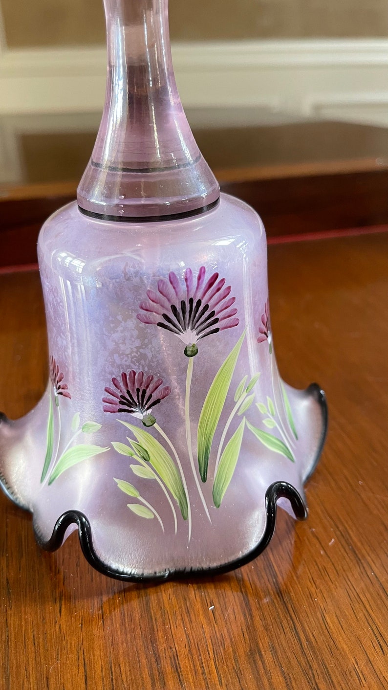 Fenton Glass Designer Series Hand Painted Bell Fenton Glass Etsy