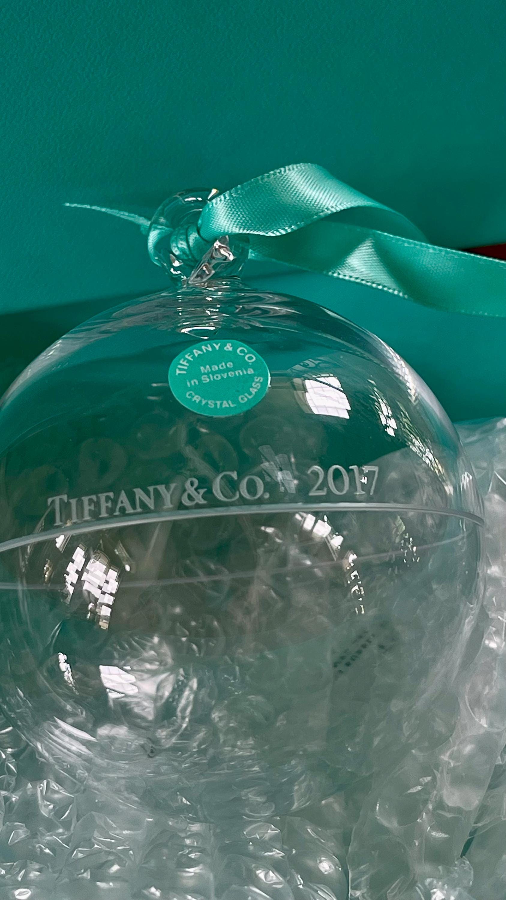 Tiffany & Co. クリスタルガラス オーナメント Tiffany & Co. Christmas Glass Ball Ornament Mint Condition in