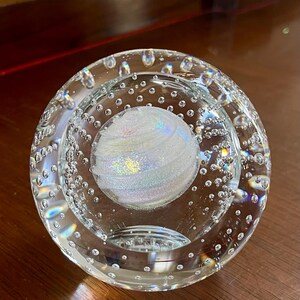 Glass Eye Studio Ice Dwarf Art Glass Paperweight; GES Celestial