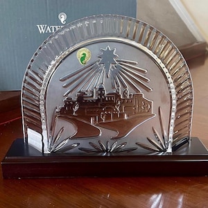 Waterford Crystal Nativity Crèche New in Box; Waterford Crystal Bethlehem Nativity