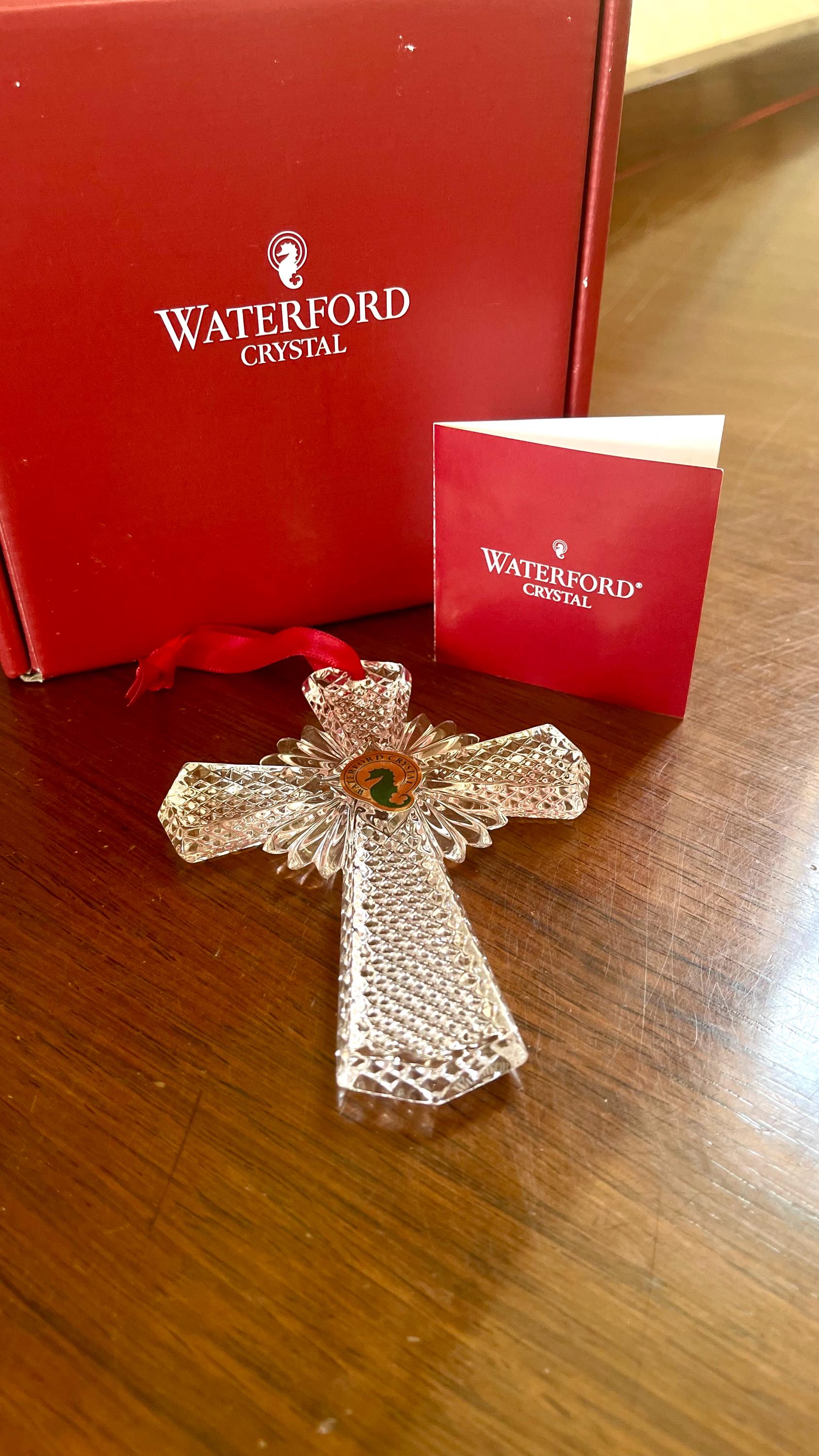 クリスタル　オーナメント　ウォーターフォード　クリスマス ウォーターフォード クリスタル クロス クリスマスオーナメント 新品