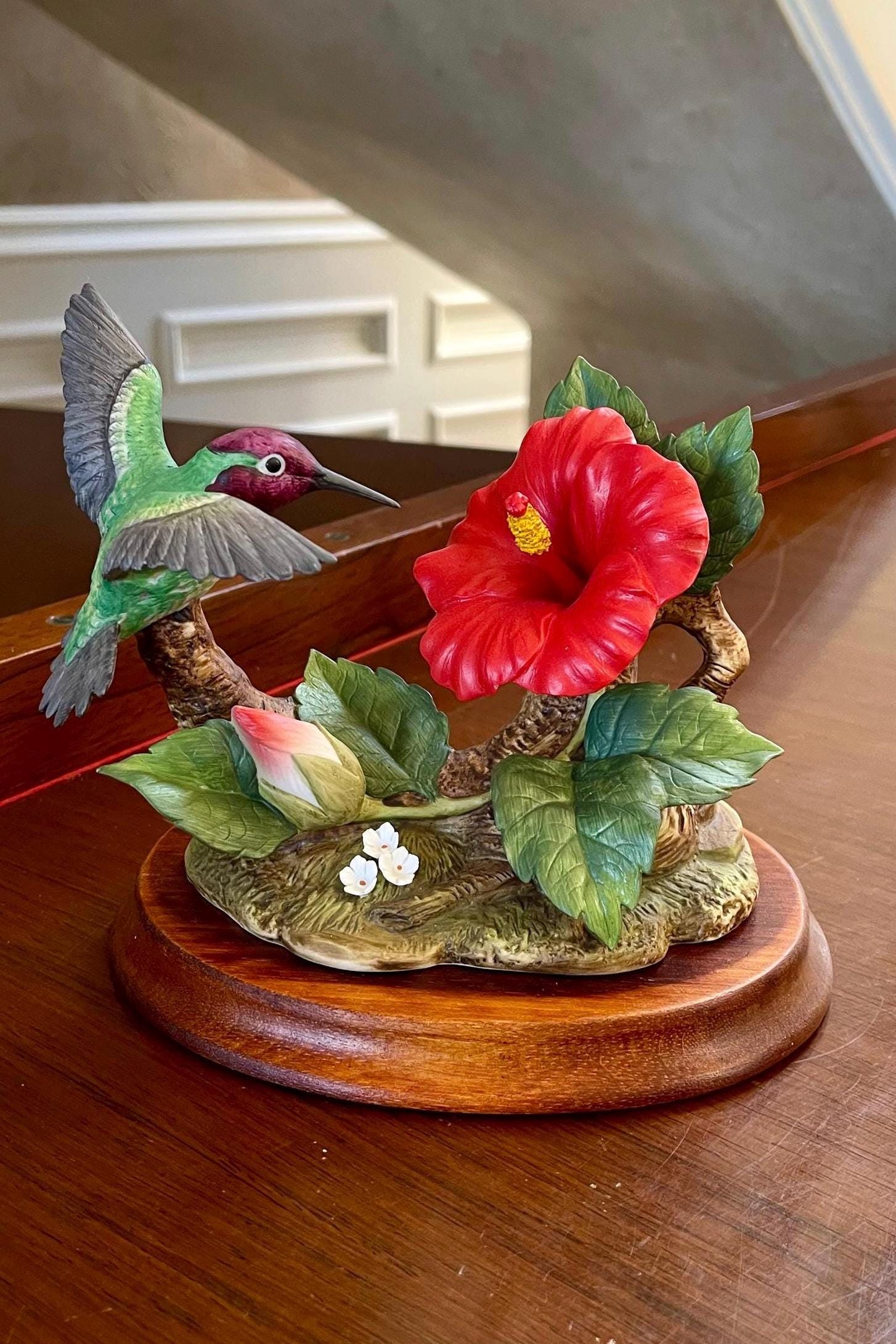 HEREND ヘレンド フィギュリン アヒル フィッシュネット 赤 HEREND