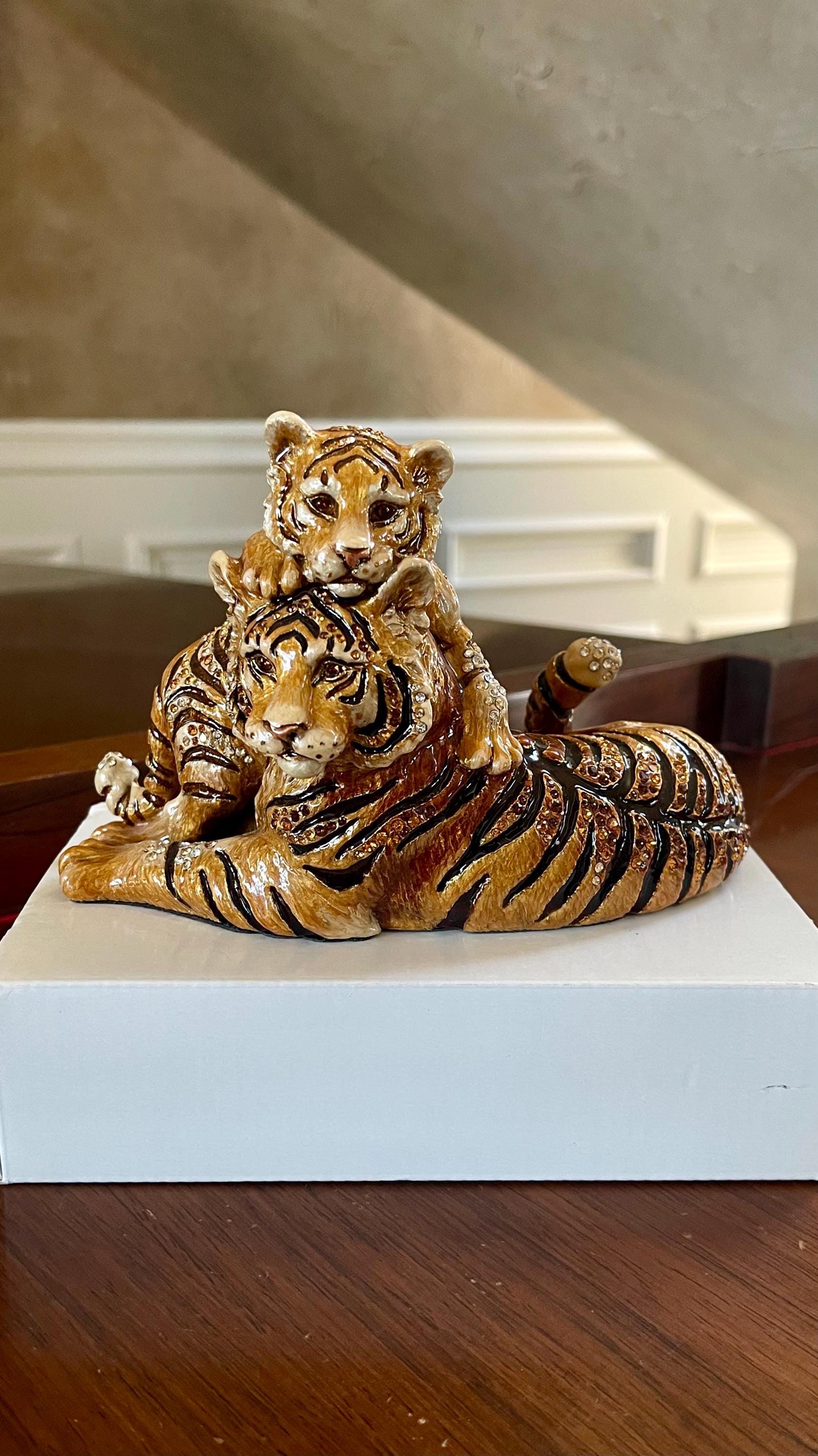 Swarovski Crystal Figurines Tiger - Etsy
