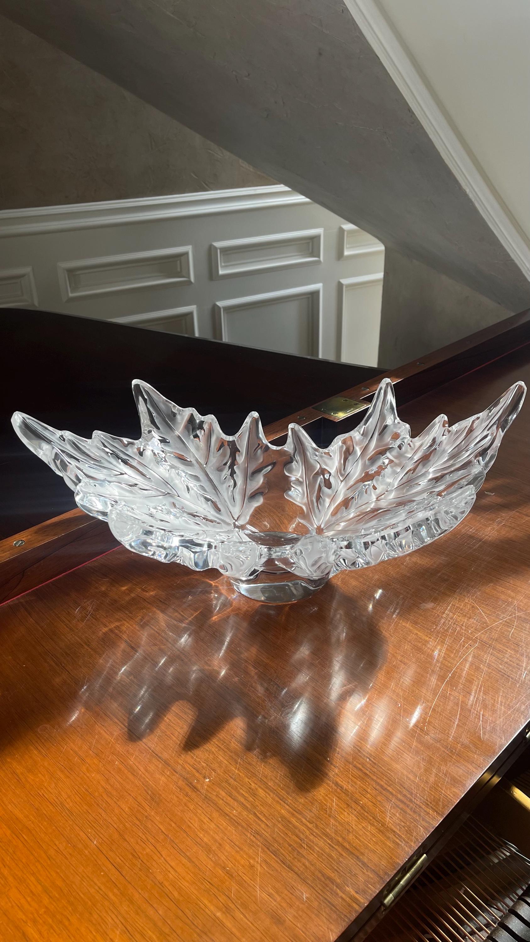 Lalique 18” Champs Elysees Bowl; Lalique Centerpiece; Lalique