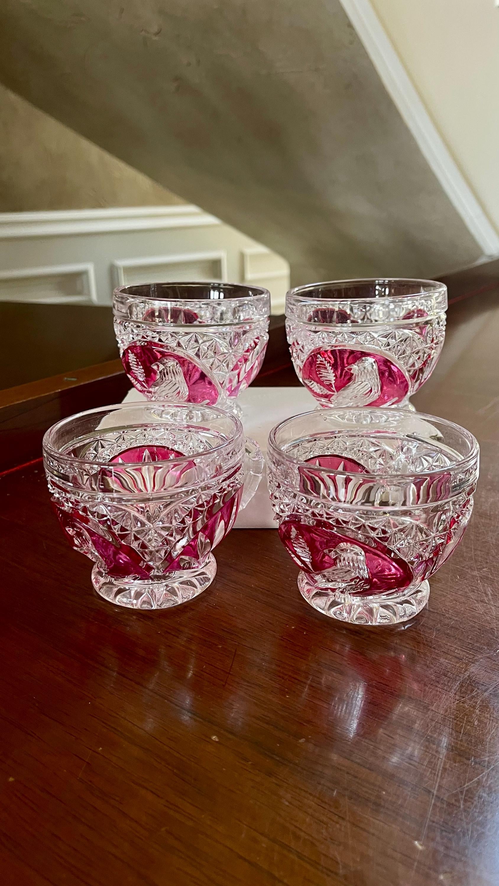 Hofbauer German Red Bird Crystal - Etsy