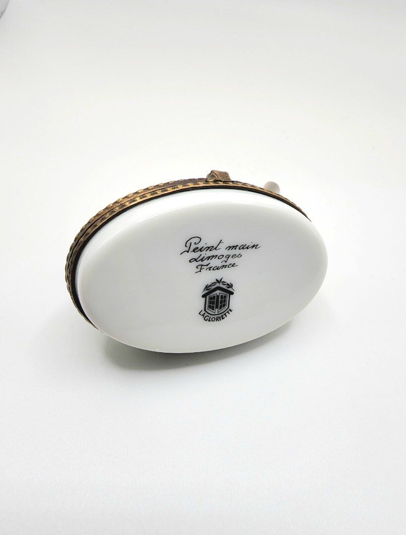 Limoges Porcelain Golf Box Limoges Trinket Box Collectible Etsy