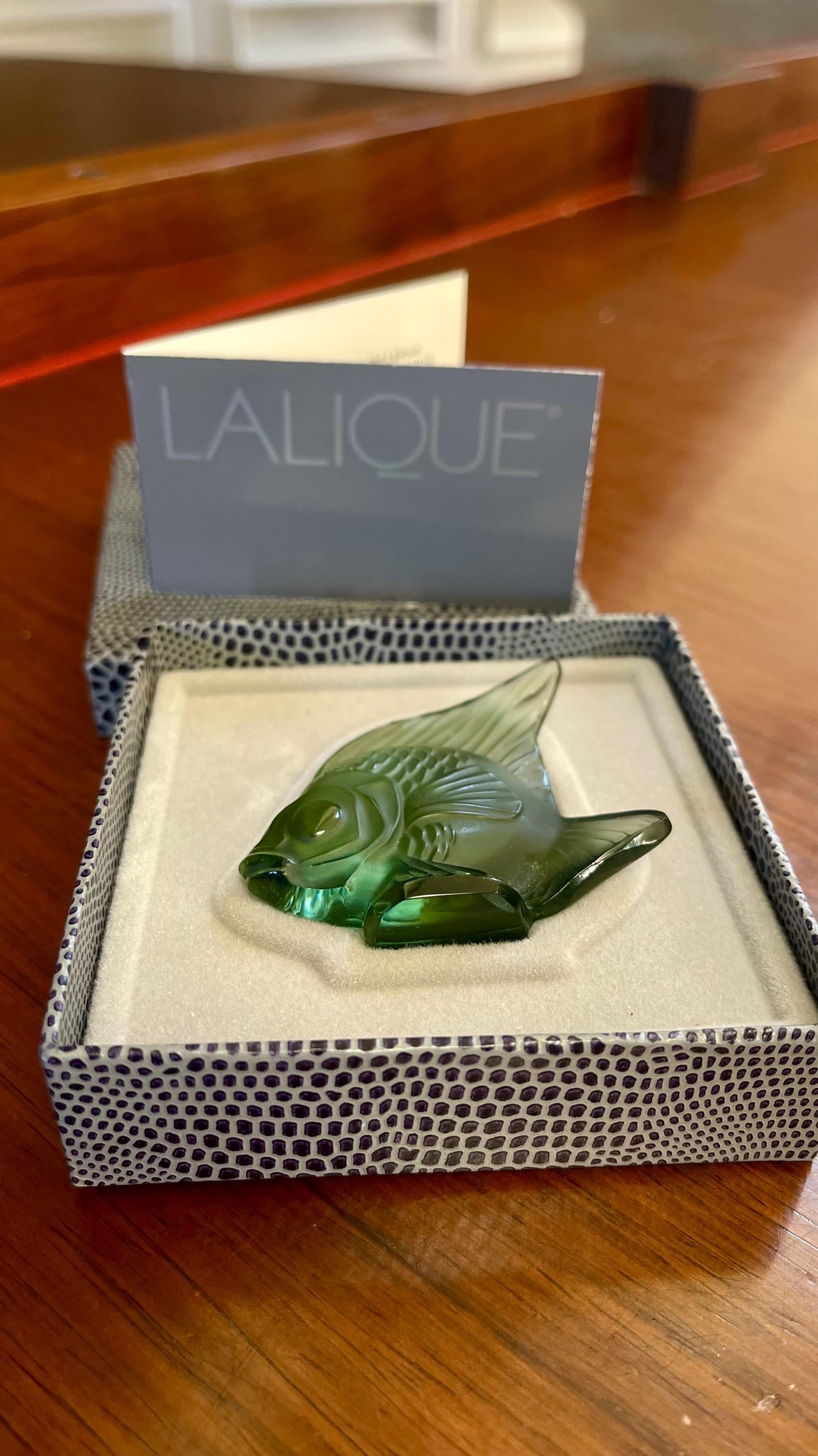 Lalique Crystal Fish; Lalique Aquarium Fish; Lalique Angel Fish
