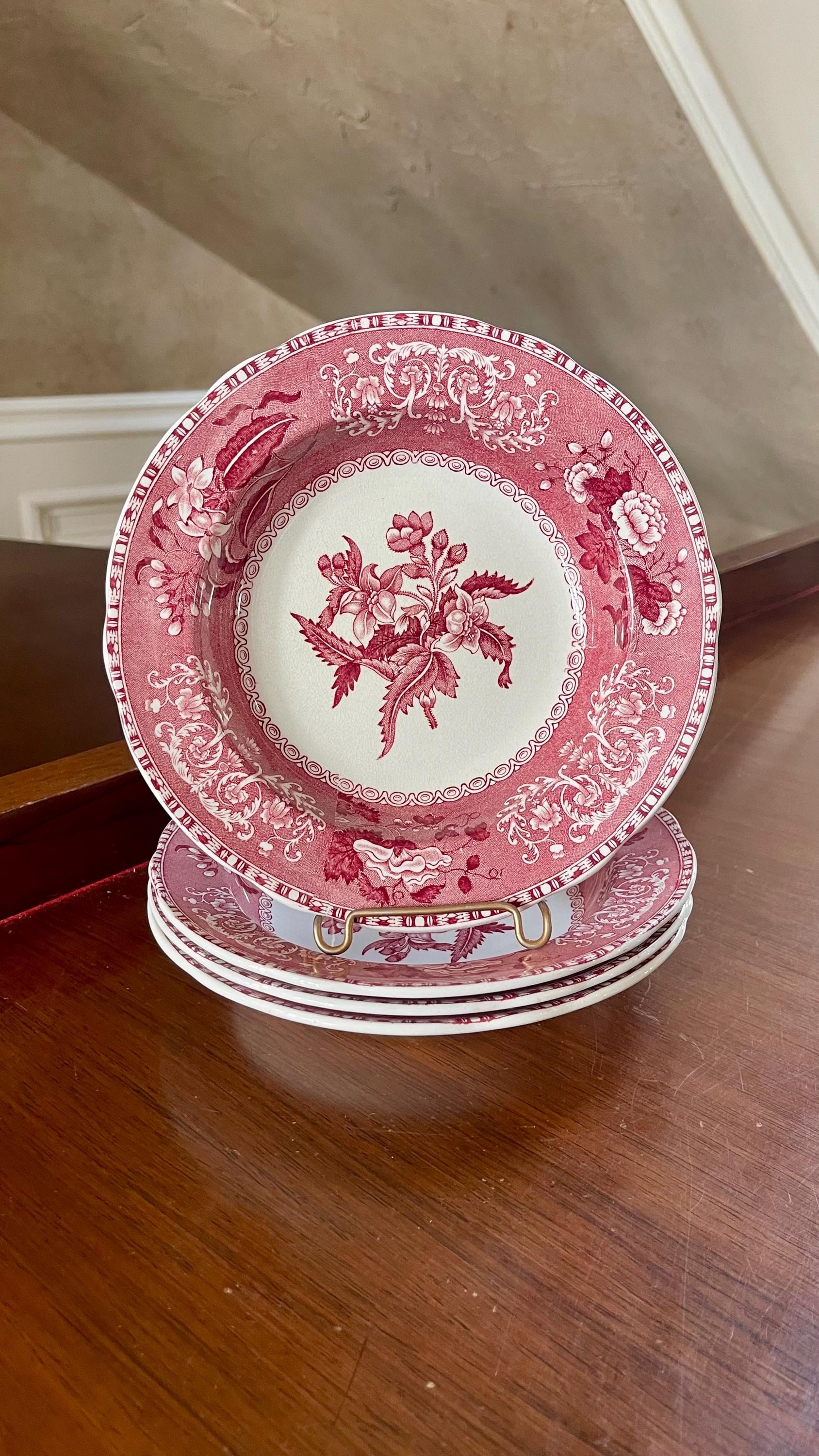Churchill pink transferware - Etsy 日本