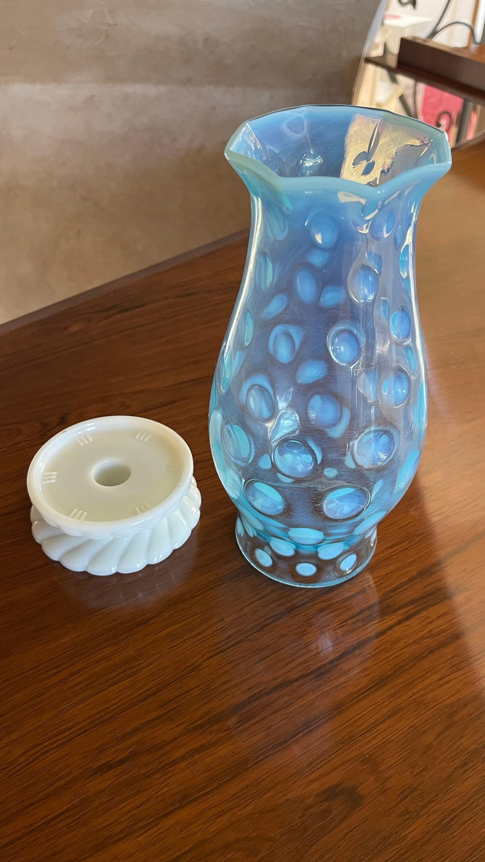 花瓶・フラワースタンド VINTAGE FENTON COIN DOT BOWL 花瓶・フラワースタンド VINTAGE FENTON COIN DOT BOWL 花瓶・フラワー