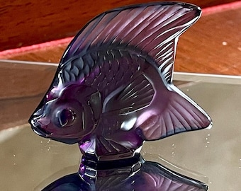 Lalique Crystal Fish; Lalique Aquarium Fish; Lalique Angel Fish