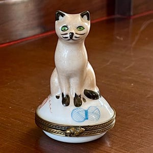 Limoges Siamese Cat - Etsy