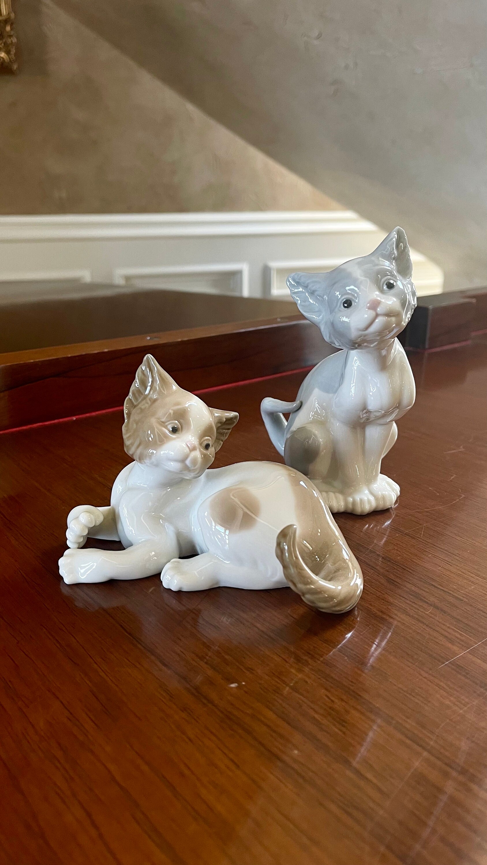 Lladro Cat Figurine - Etsy
