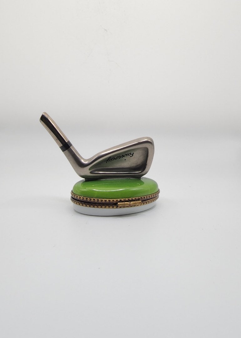 Limoges Porcelain Golf Box Limoges Trinket Box Collectible Etsy