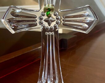 Waterford Crystal Heritage 10” Standing Cross; Waterford Crucifix