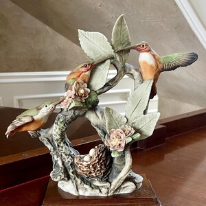 Giuseppe Armani Hummingbirds; Giuseppe Armani Sculpture Florence