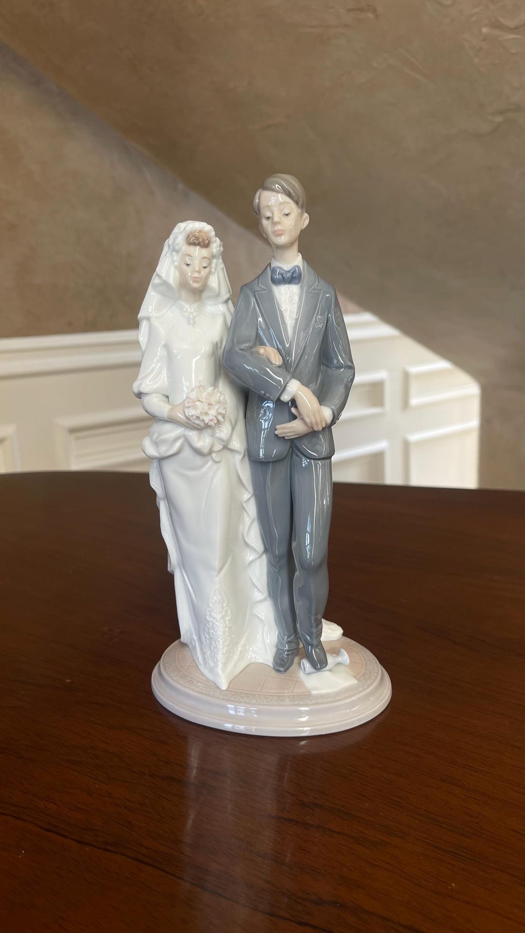 【希少】【値下げ】LLADRO リヤドロ Mazel Tov 6028 Lladro “mazel Tov!” Jewish Wedding Bride and Groom Figurine 6028