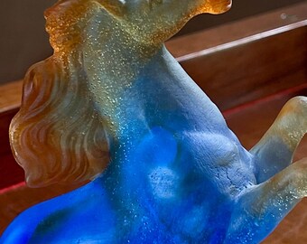 Daum France Stallion Horse “cheveaux De Marly” Mint Condition - Etsy