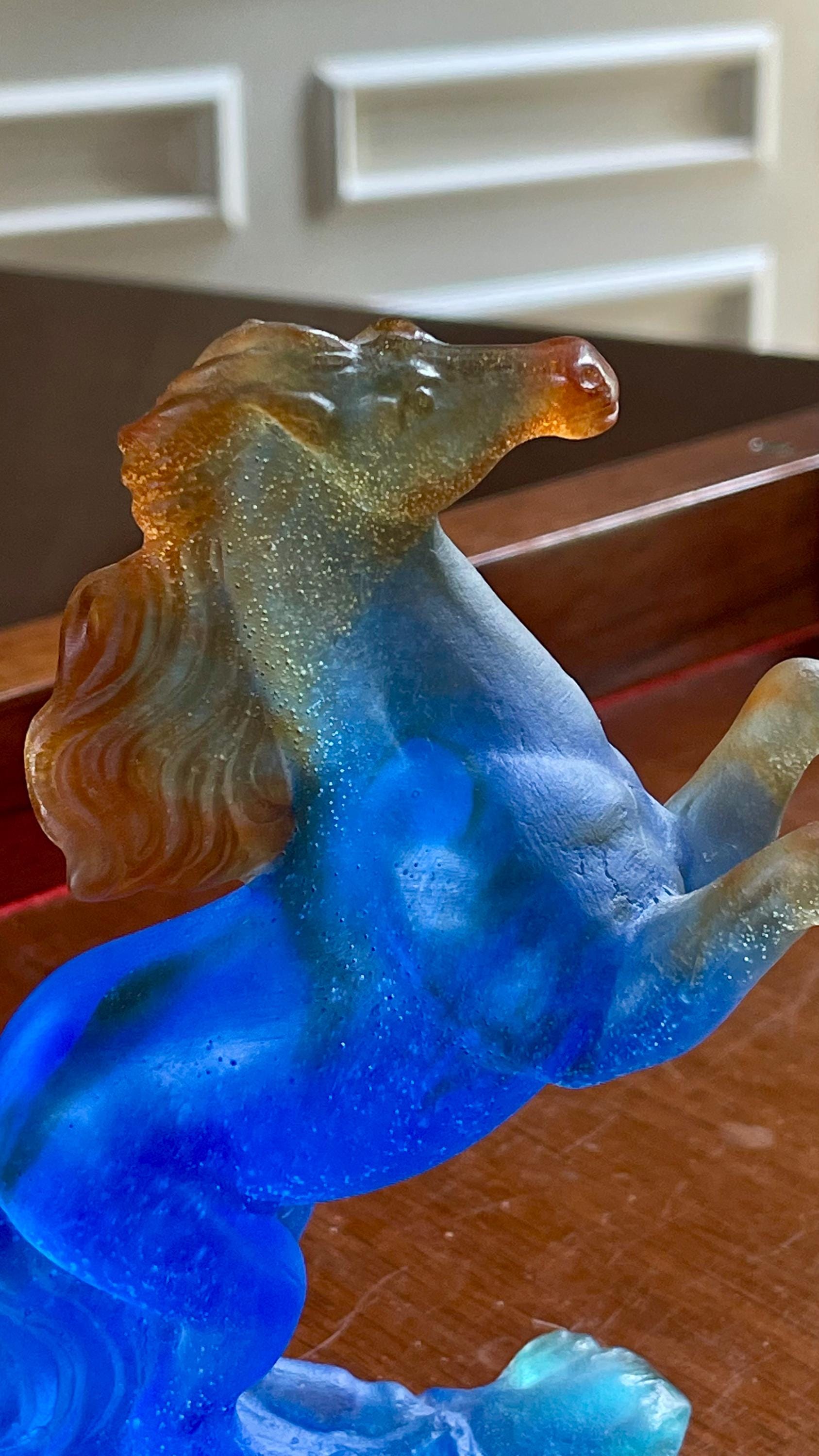 Daum France Stallion Horse “cheveaux De Marly” Mint Condition - Etsy