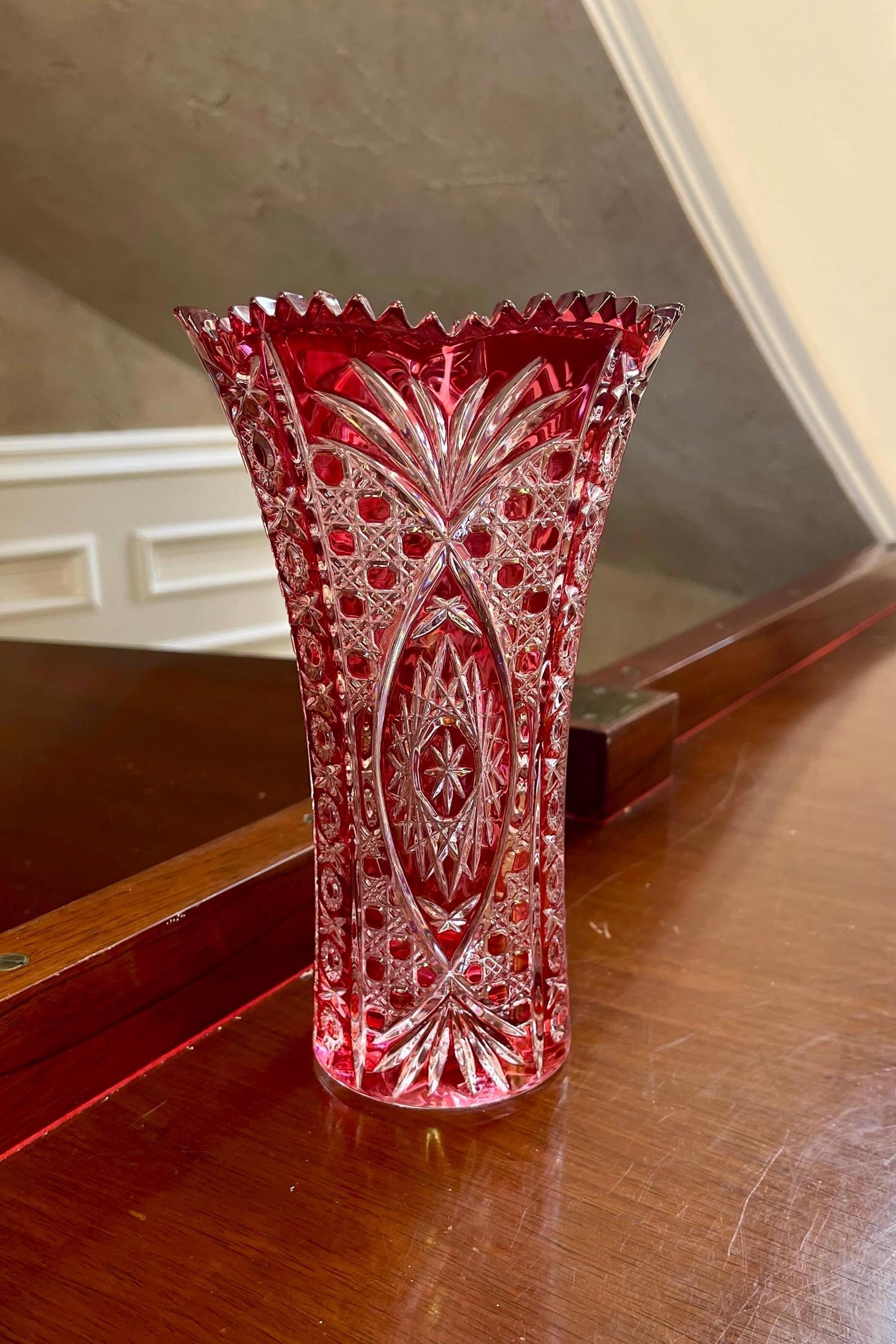 Cristal D'arques France Crystal 8 1/2” Flower Vase - Etsy