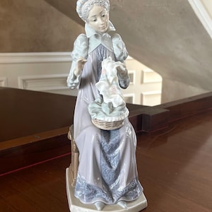 Lladro Sewing Lady - Etsy