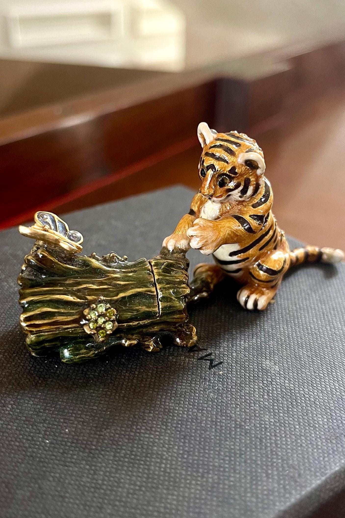 Swarovski Crystal Figurines Tiger - Etsy