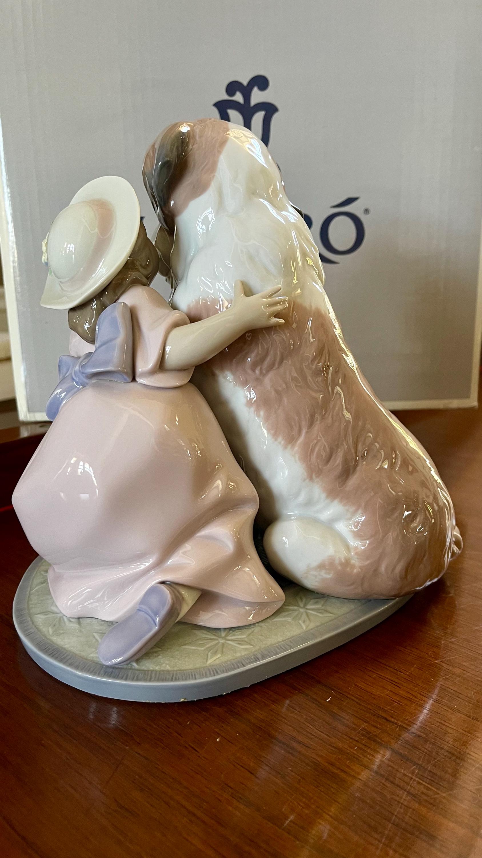 Lladro “A Birthday Kiss” 6632 Porcelain Figurine Mint Condition in