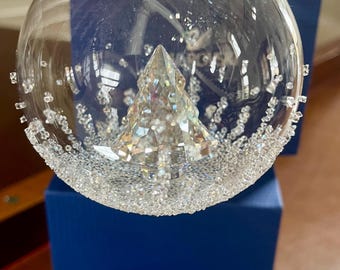 Swarovski Christmas Ball Ornament 2013 New in Box; Swarovski