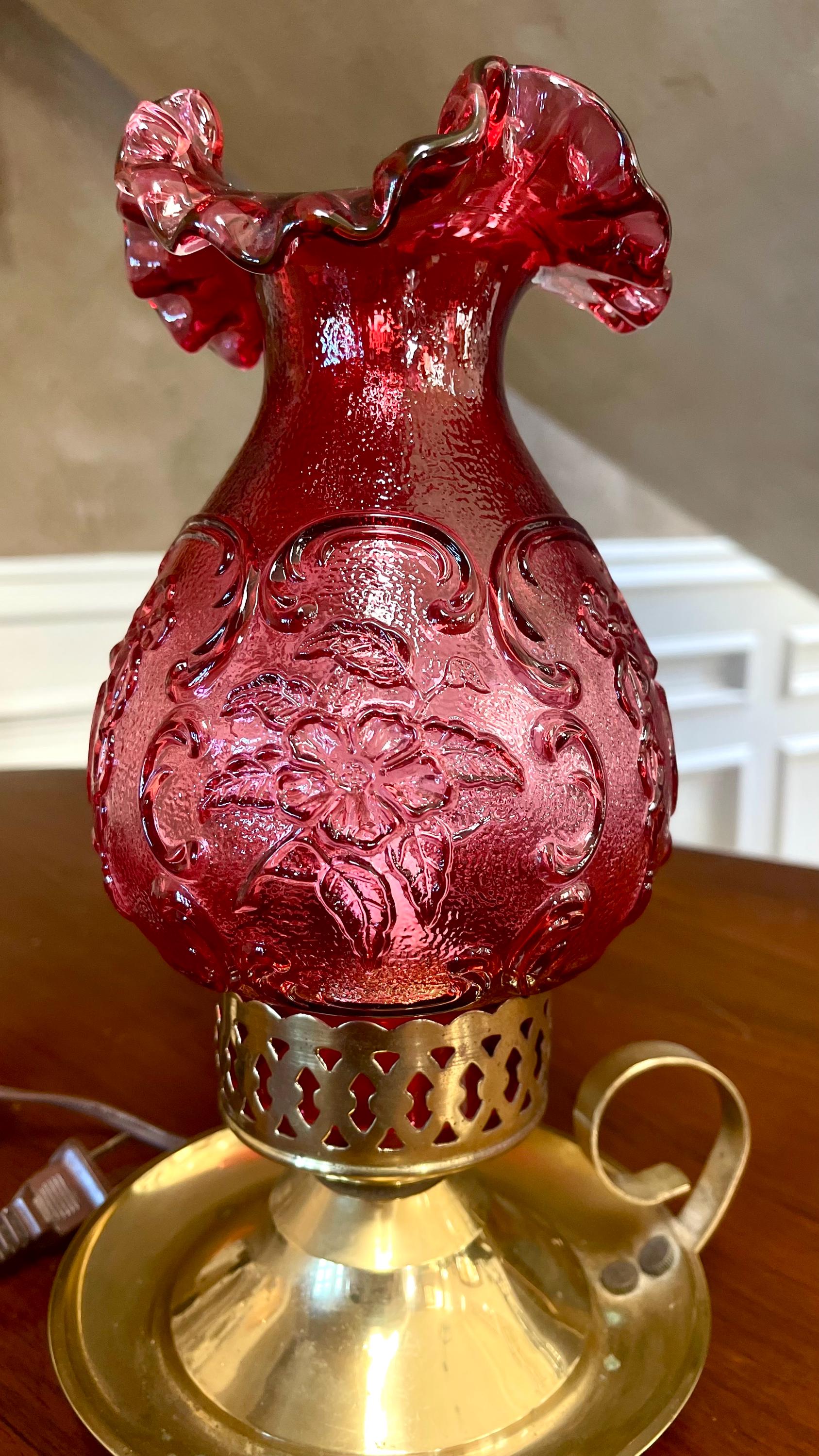 フェントン　ウランガラス　ワイルドフラワー フェントン ウランガラス ワイルドフラワー フェントン ウランガラス