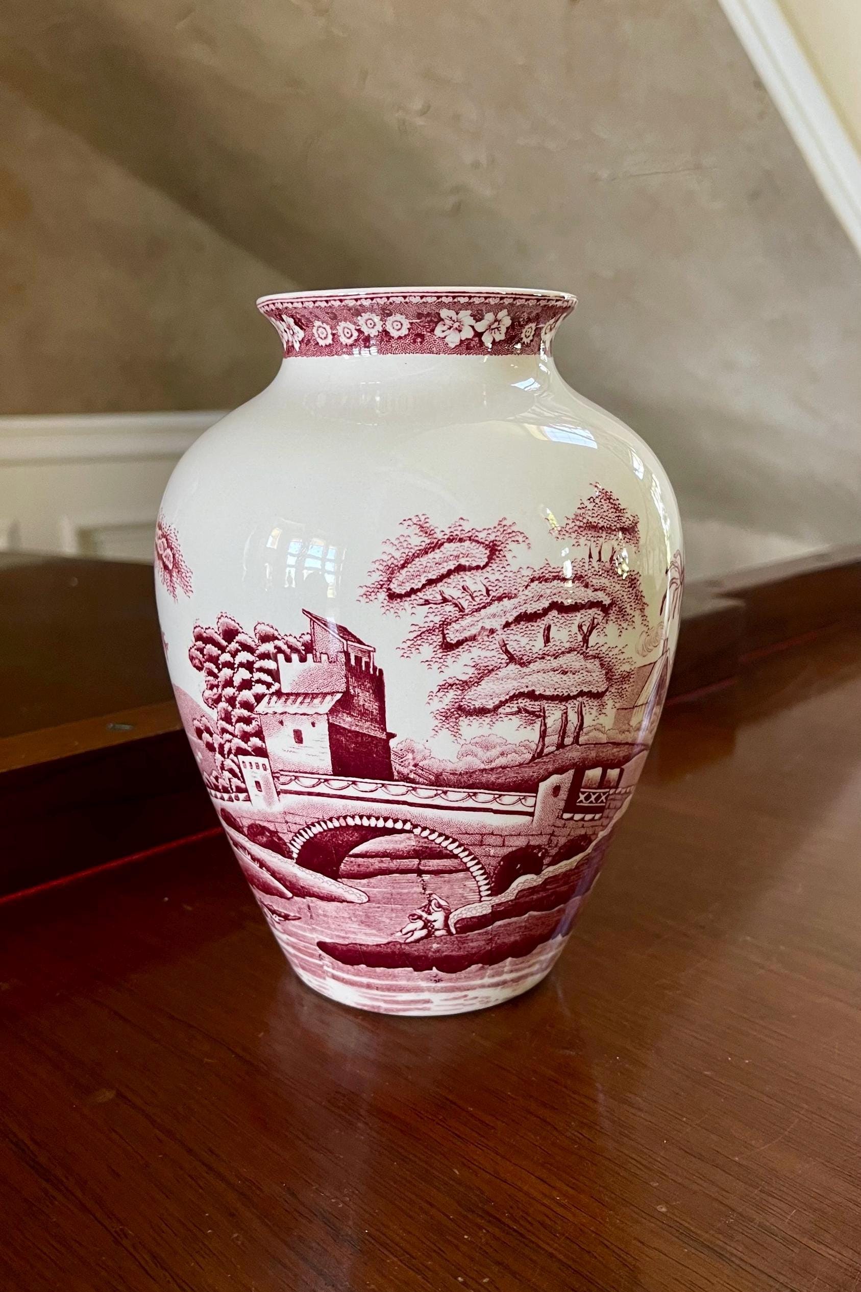 spode pink tower スポード　ピンクタワー　シュガーポット スポード ピンクタワー花瓶 英国製 - Etsy 日本