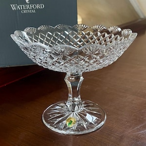 Waterford Crystal Emily Compote 7 1/2” New in Box; Waterford Bowl Brand New in Box