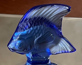 Lalique Crystal Fish; Lalique Aquarium Fish; Lalique Angel Fish