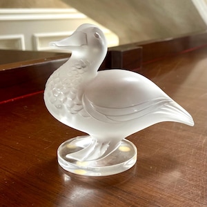 Lalique Crystal Duck - Etsy