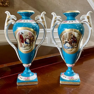 Royal Vienna Porcelain Vase - Etsy
