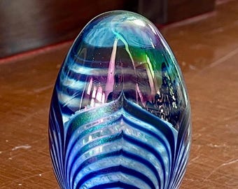 Vintage 1984 GES Glass Eye Studio Art Glass Paperweight 3