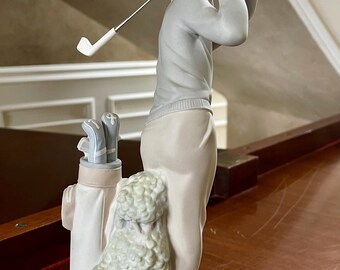 Lladro Golffer 4824 Porcelain Figurine Matte Finish - Etsy