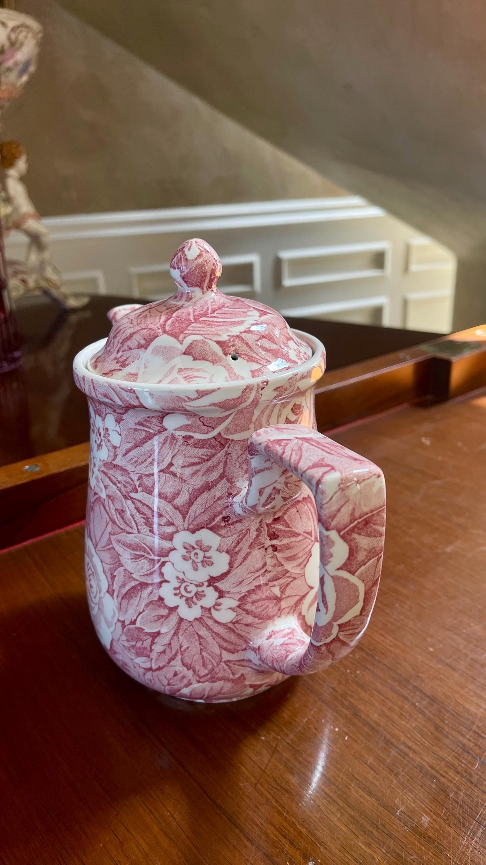 Burleigh Victorian Chintz Coffee Pot Staffordshire England - Etsy