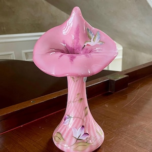 Fenton Rosalene Glass Hand Painted New Century Collection