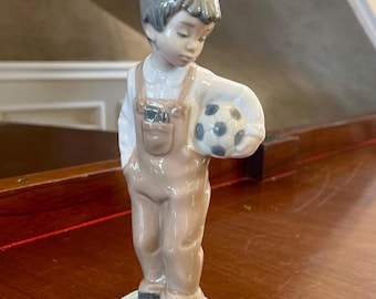 NAO by Lladro Porcelain Boy Soccer Player Figurine Made in Spain