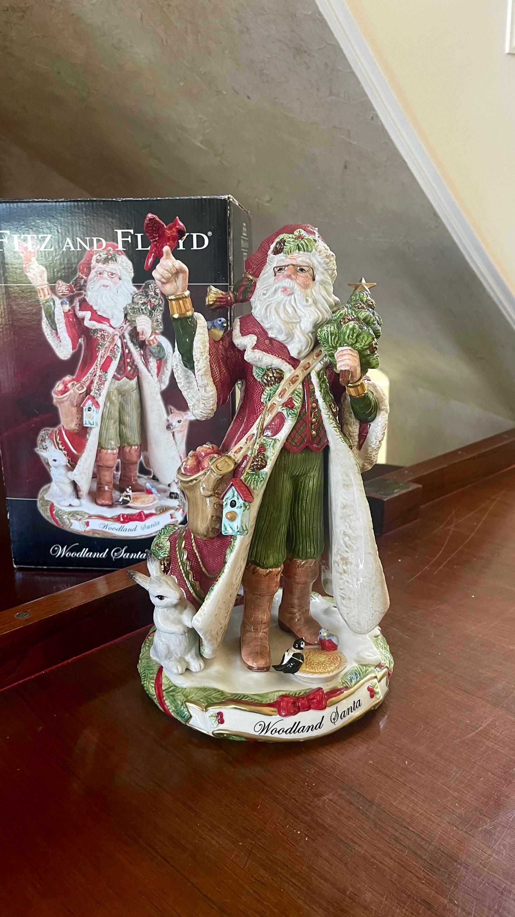 Fitz and Floyd Santa Figurine - Etsy