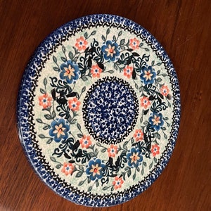 Polish Pottery Unikat 8 1/2” Trivet