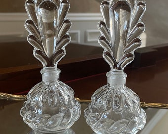 Pair of Vintage Art Deco Perfume Bottles