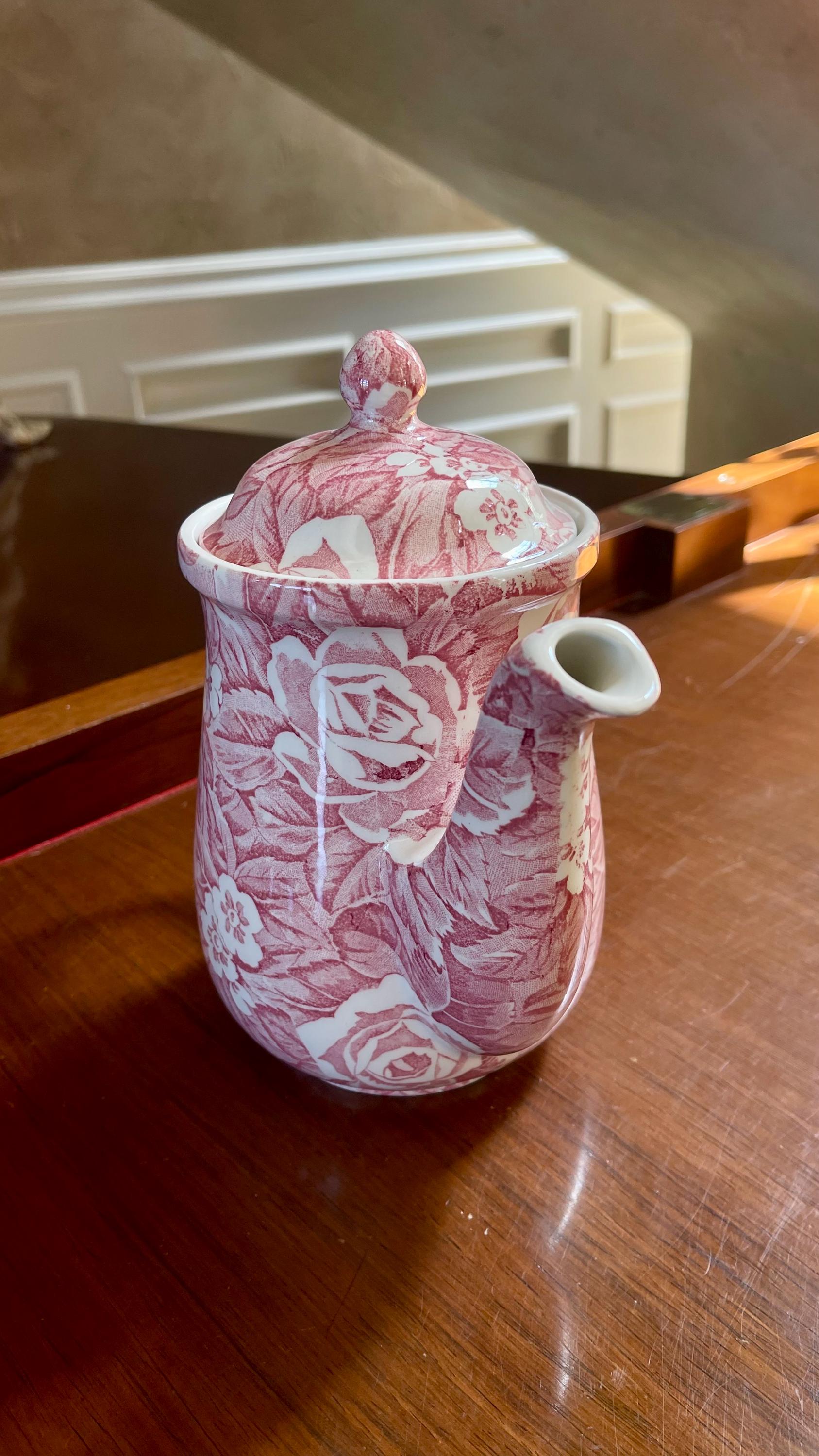Burleigh Victorian Chintz Coffee Pot Staffordshire England - Etsy UK