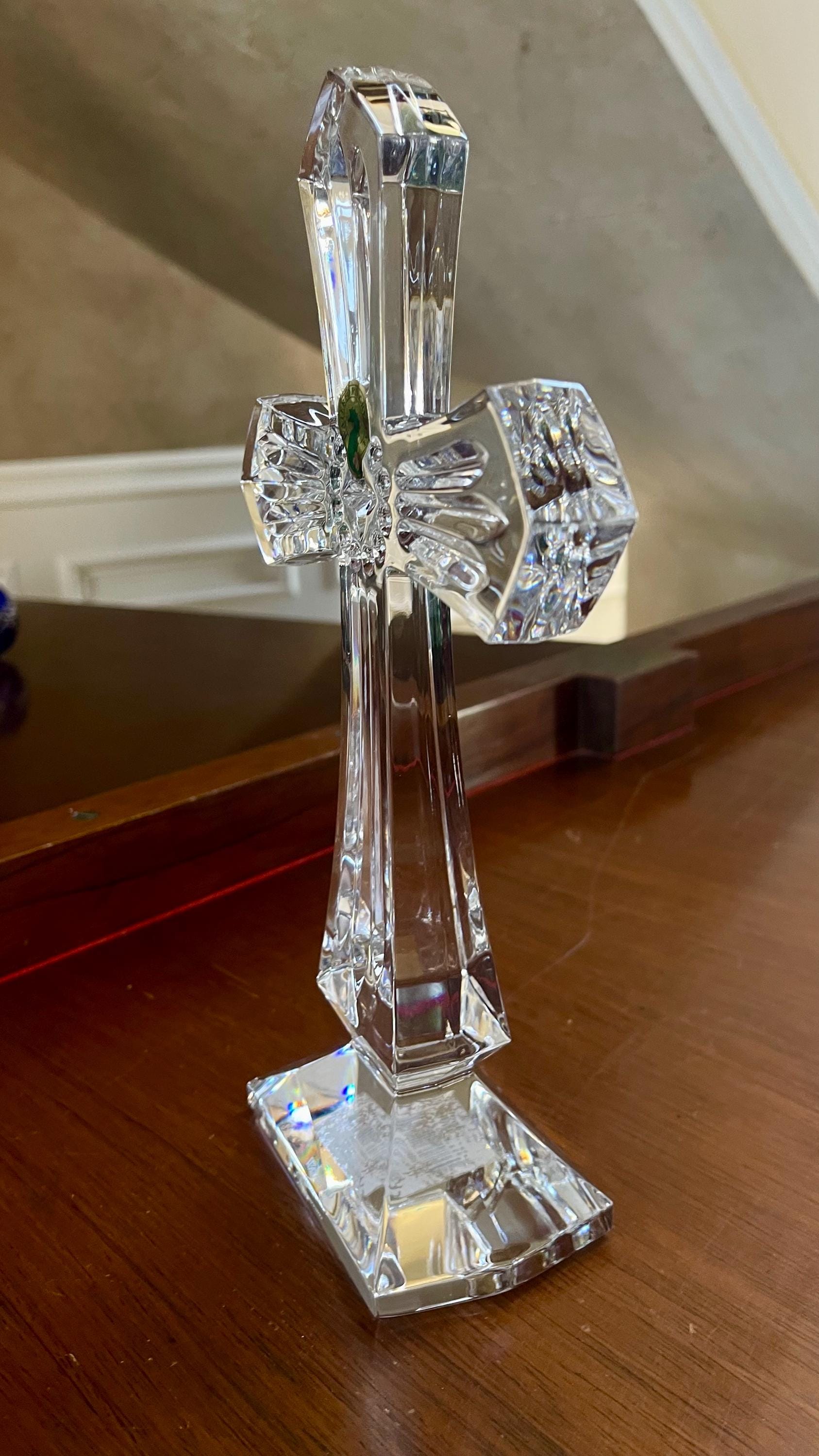 Waterford Crystal Heritage 10” Standing Cross; Waterford Crucifix