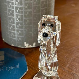 Swarovski Crystal Dog Figurine Art. 7635 In Original Box