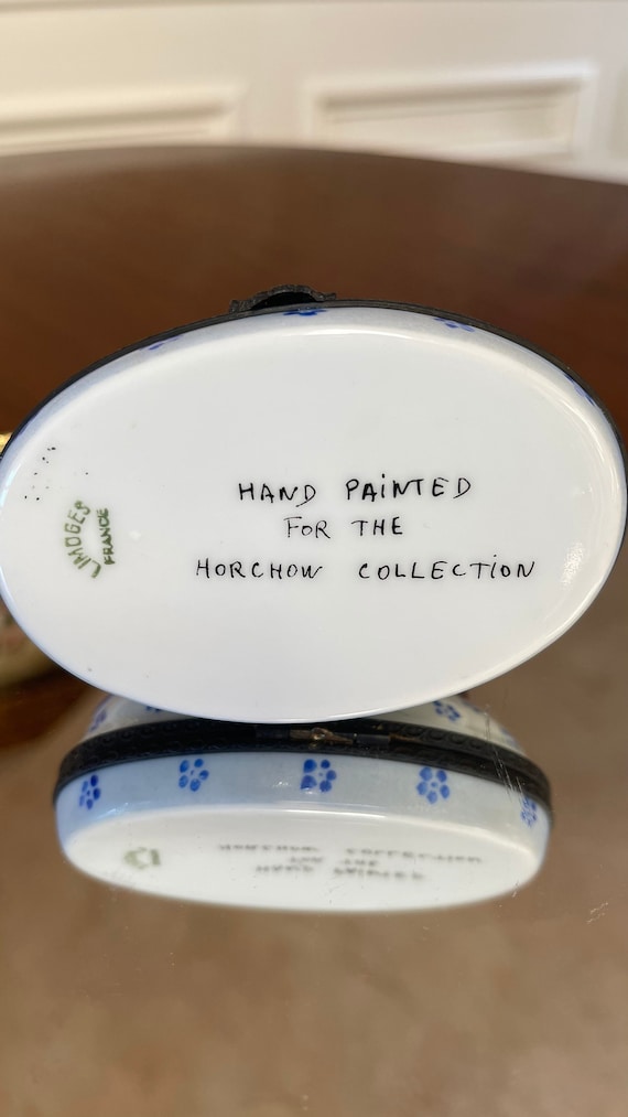 リモージュ磁器猫の小物入れ; ホルショウ リモージュの小物入れ