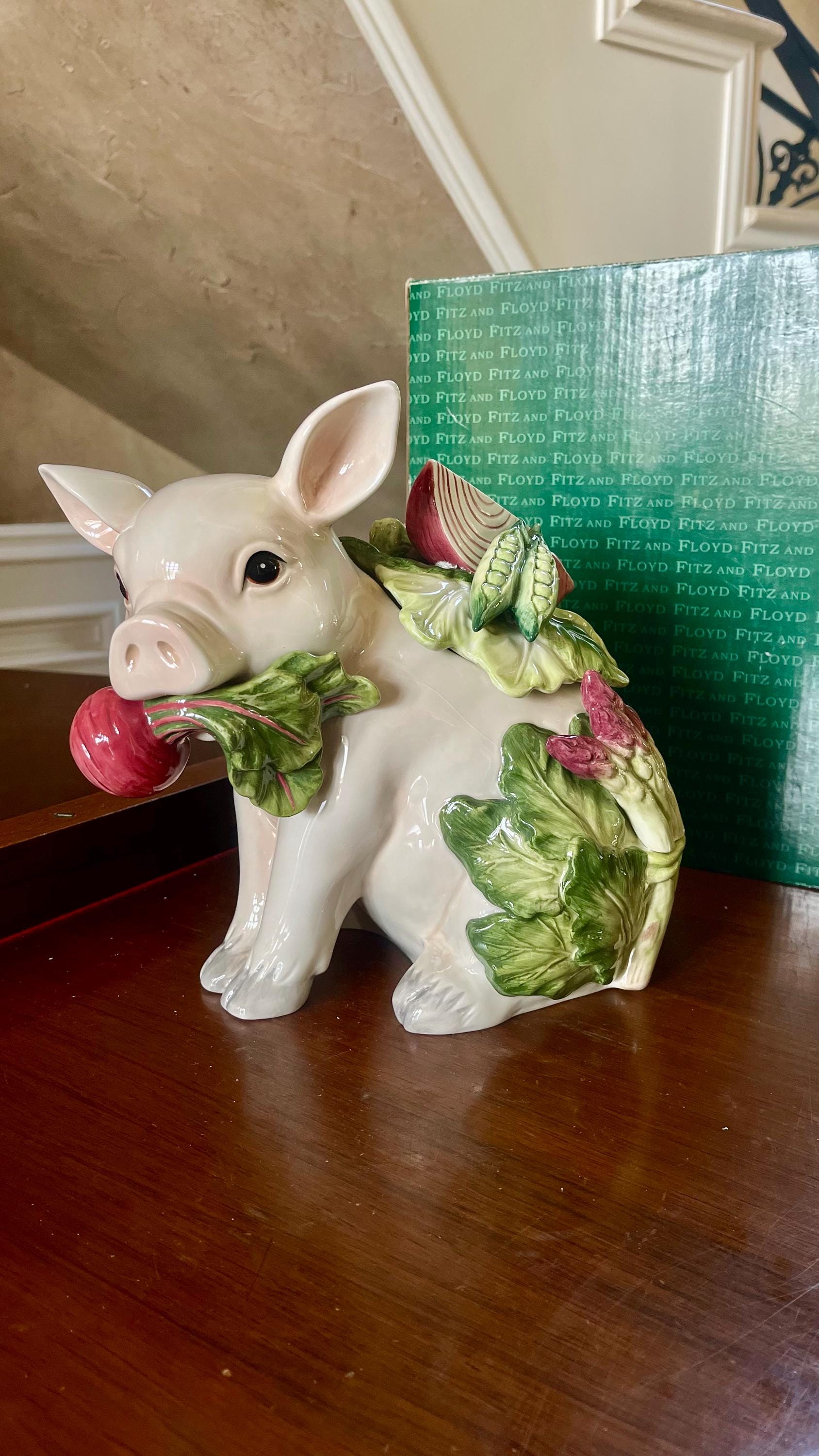 Vintage Pig Cookie Jar - Etsy