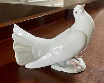 リヤドロ キジバト 置物 磁器製 鳩 コレクターズアイテム スペイン