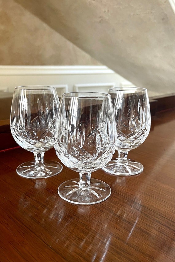 Waterford Crystal Lismore Brandy Snifters Set of 2 Glasses With