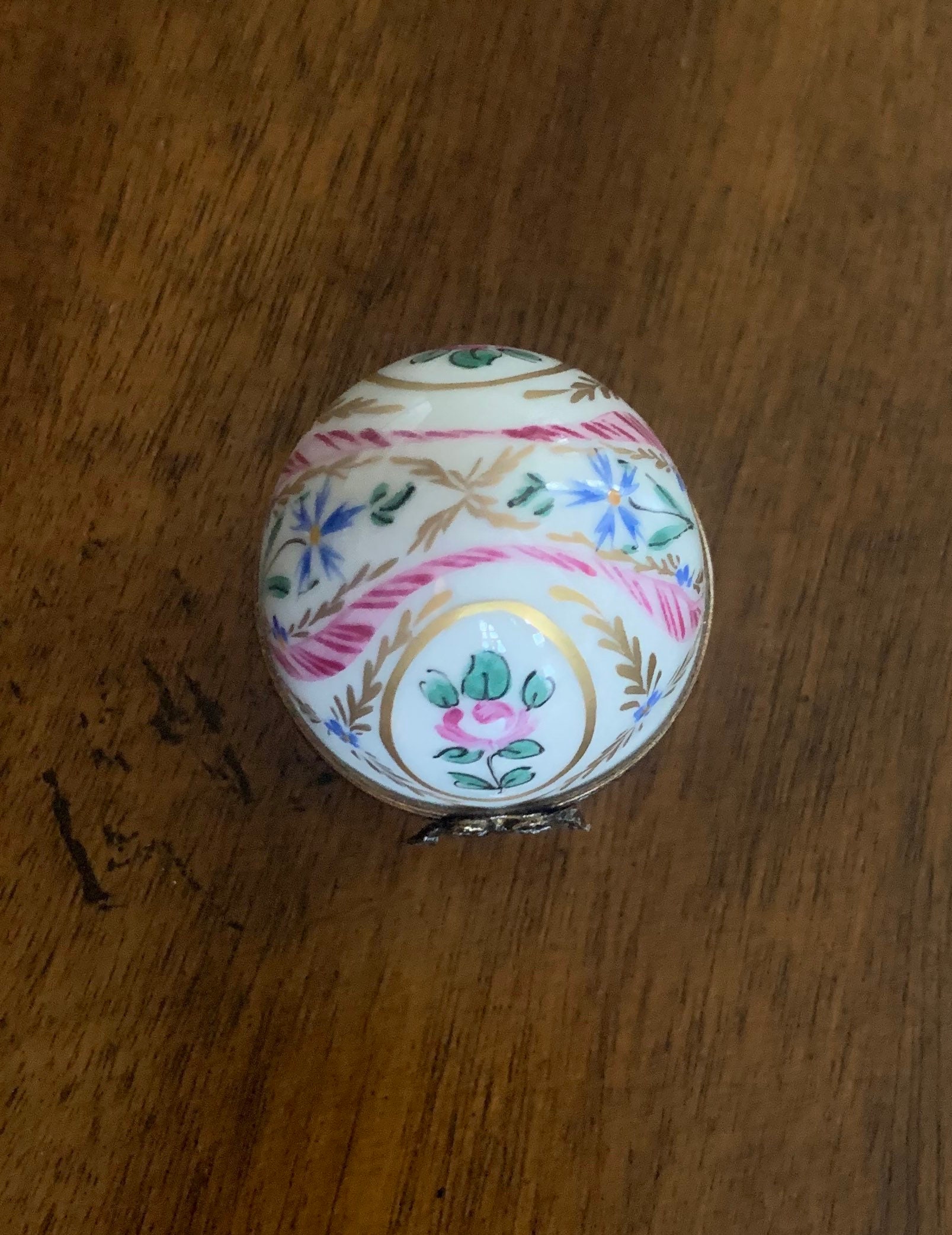 ヴィンテージ リモージュ 磁器 手描き 香水瓶 ボックス; リモージュ ヴィンテージ リモージュ 磁器 手描き 香水瓶 ボックス; リモージュ